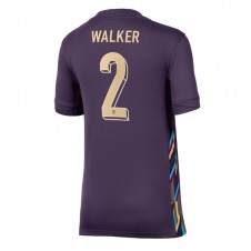 England Kyle Walker #2 Bortatröja Dam EM 2024 Korta ärmar